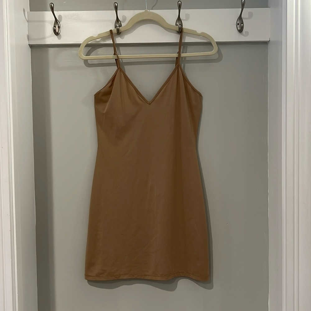 BCBG MaxAzria Nude Slip Dress